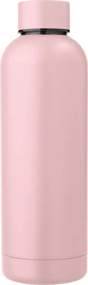 Botella acero reciclado doble pared 500 ml grabado y caja