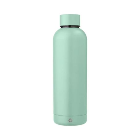 Botella acero reciclado doble pared 500 ml grabado y caja