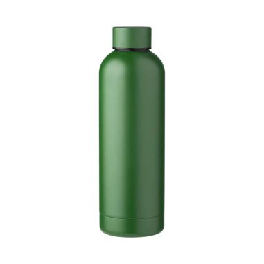 Botella acero reciclado doble pared 500 ml grabado y caja