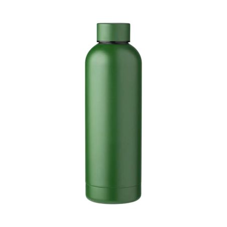 Botella acero reciclado doble pared 500 ml grabado y caja