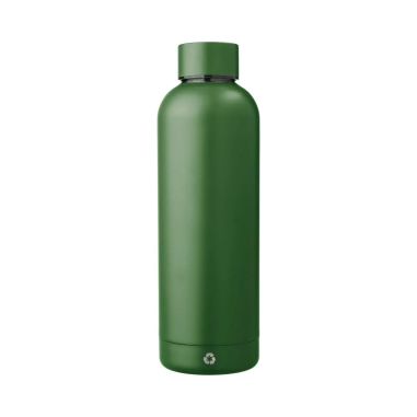 Botella acero reciclado doble pared 500 ml grabado y caja