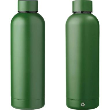 Botella acero reciclado doble pared 500 ml grabado y caja