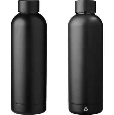 Botella acero reciclado doble pared 500 ml grabado y caja