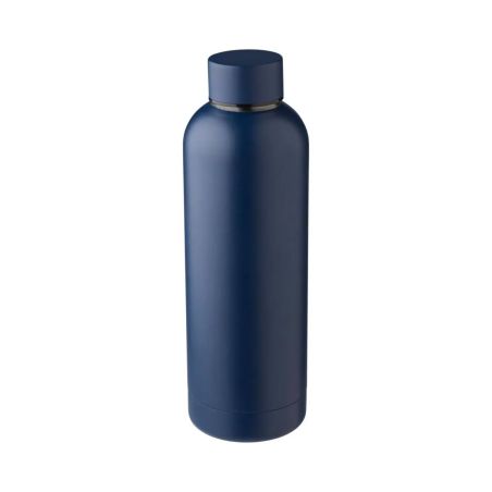 Botella acero reciclado doble pared 500 ml grabado y caja