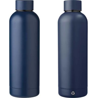 Botella acero reciclado doble pared 500 ml grabado y caja