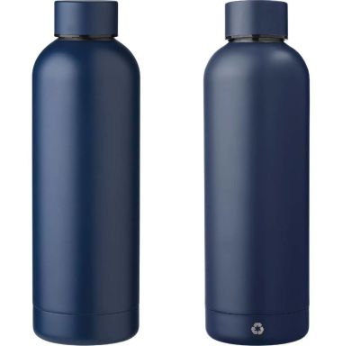 Botella acero reciclado doble pared 500 ml grabado y caja