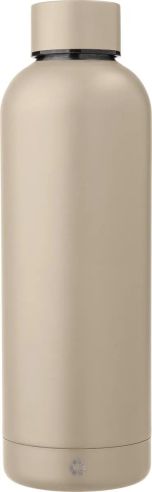 Botella acero reciclado doble pared 500 ml grabado y caja