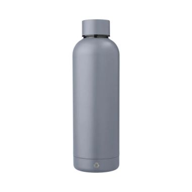 Botella acero reciclado doble pared 500 ml grabado y caja