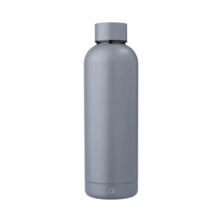 Botella acero reciclado doble pared 500 ml grabado y caja
