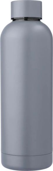 Botella acero reciclado doble pared 500 ml grabado y caja