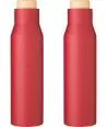 Botella termo acero 500 ml tapón símil bambú - Imagen 2