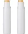 Botella termo acero 500 ml tapón símil bambú - Imagen 16