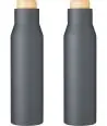 Botella termo acero 500 ml tapón símil bambú - Imagen 43