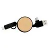 Set cables extensible bambú ABS 35 cm - Imagen 6