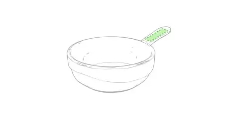 Plato cerámica para entremeses con asa