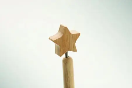 Bolígrafo bambú estrella Ecológico Personalizado 7CX1581