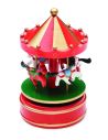 Mini caja de música con carrusel que toca Jingle Bells - Imagen 1