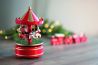 Mini caja de música con carrusel que toca Jingle Bells - Imagen 5