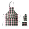 Set cocina algodón a cuadros Ecológica Personalizada 7CX1598 - Imagen 1