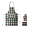 Set cocina algodón a cuadros Ecológica Personalizada 7CX1598 - Imagen 4