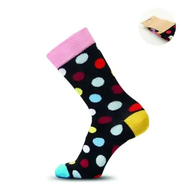 Calcetines estampados alegres Ecológico Personalizado 7MO3100