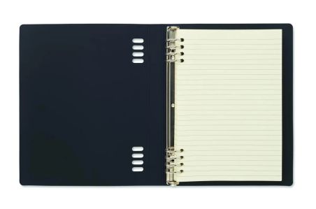Cuaderno A5 recargable de espiral con cubierta PU reciclado