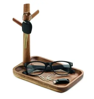 Porta llaves madera de acacia Ecológica Personalizada 7MO3109