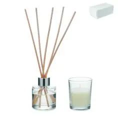 Set vela y difusor de vainilla Ecológica Personalizada 7MO3112