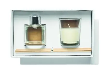 Set vela y difusor de vainilla Ecológica Personalizada 7MO3112