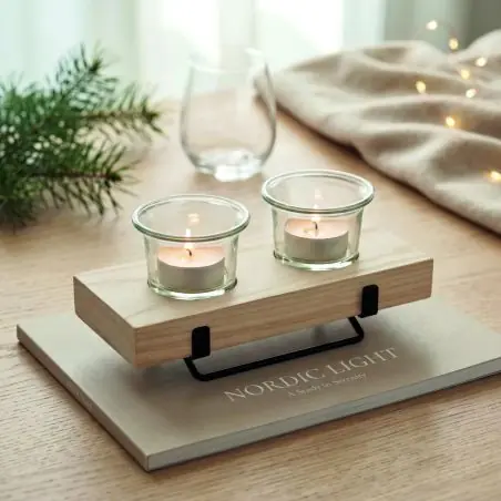 Porta velas con soporte Ecológica Personalizada 7MO3114