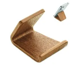 Soporte teléfono madera nogal Ecológico Personalizado 7MO3128