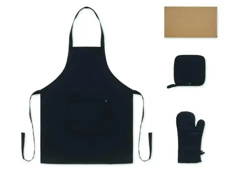 Set cocina algodón reciclado Ecológica Personalizada 7MO3171