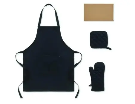 Set cocina algodón reciclado Ecológica Personalizada 7MO3171