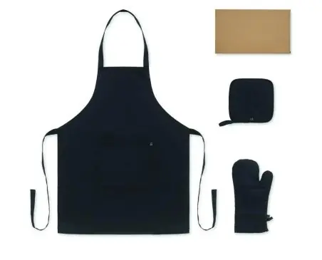 Set cocina algodón reciclado Ecológica Personalizada 7MO3171