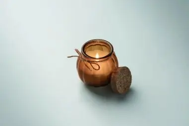 Vela cera vegetal de vainilla Ecológica Personalizada 7MO3193