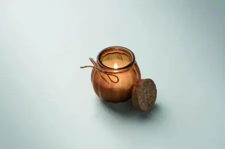 Vela cera vegetal de vainilla Ecológica Personalizada 7MO3193