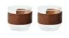 Set vasos café banda de nogal Ecológico Personalizado 7MO3197 - Imagen 1