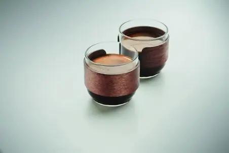 Set vasos café banda de nogal Ecológico Personalizado 7MO3197