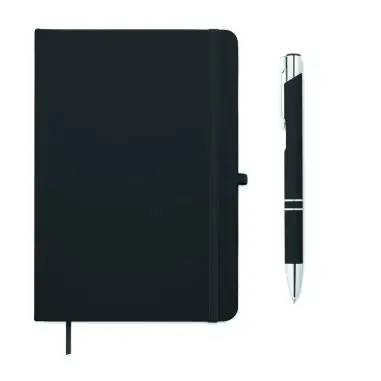 Set libreta A5 PU y boligrafo Ecológica Personalizada 7MO3199
