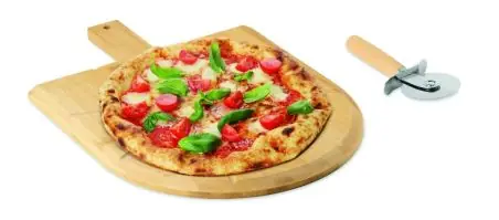 Tabla cortador pizza de bambú Ecológica Personalizada 7MO3202