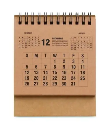 Calendario sobremesa 4 años Ecológica Personalizada 7MO3223