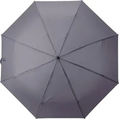 Paraguas plegable rPET pongee 8 paneles mango roble
