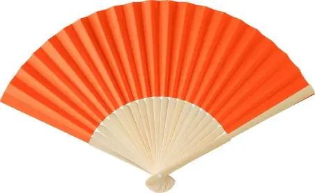 Abanico de bambú y papel para verano