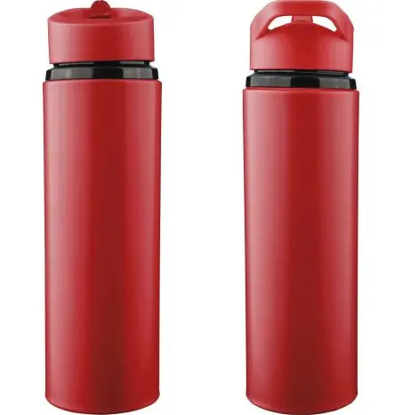 Bidón acero reciclado Zeno 500 ml con pajita
