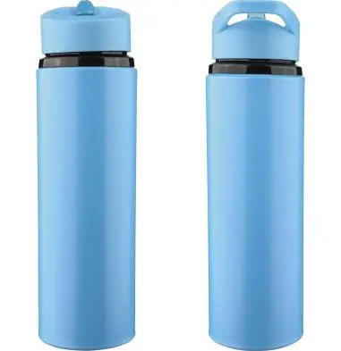 Bidón acero reciclado Zeno 500 ml con pajita