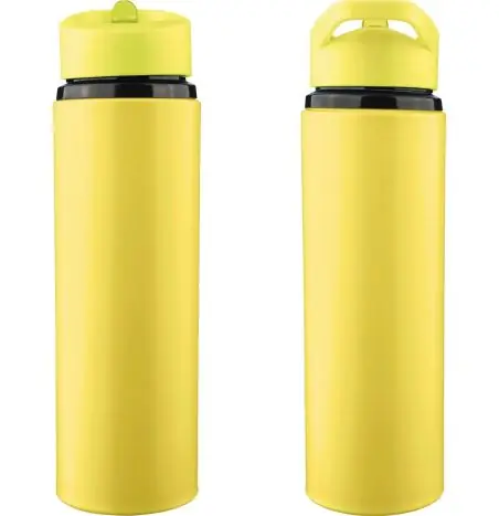 Bidón acero reciclado Zeno 500 ml con pajita