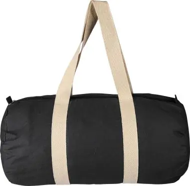 Bolsa deportiva algodón 180 g/m² con cremallera