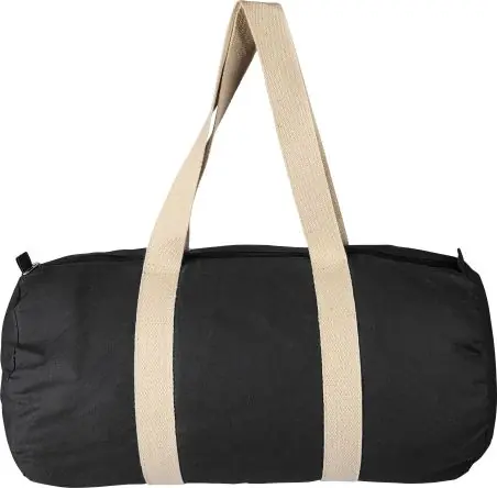 Bolsa deportiva algodón 180 g/m² con cremallera
