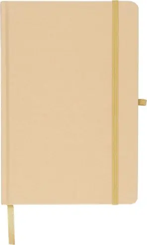 Cuaderno Kraft A5 80p 70gsm aluminio efecto espejo FSC