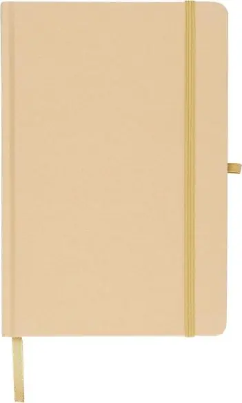 Cuaderno Kraft A5 80p 70gsm aluminio efecto espejo FSC